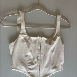 Amazon Women's Cream Crop Top